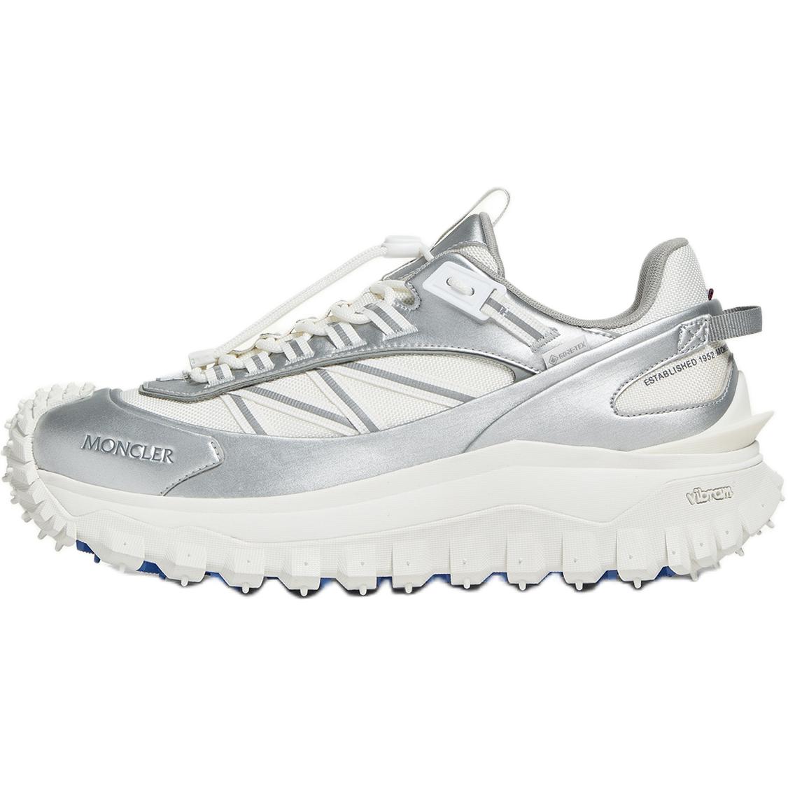 Мужские кроссовки Moncler Trailgrip Gtx (серебряные)