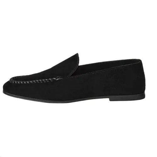 HERMES Ivo Loafers Men's Black