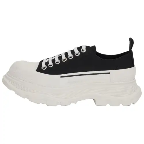 Alexander McQueen Tread Slick Lace Up 'Black White'