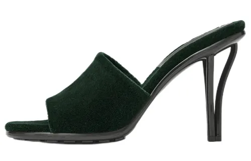 Bottega Veneta Slide Slippers Women's Dark Green