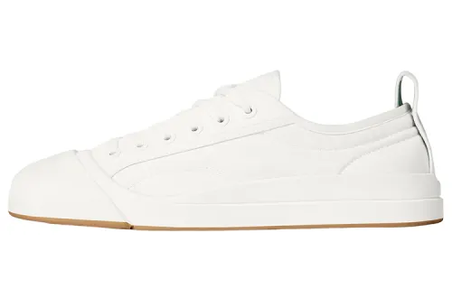 Bottega Veneta Vulcan Lace Up Low top Stylish Skateboarding Shoes Women's White