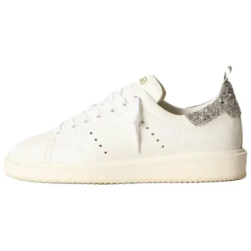Golden Goose Cow Leather Low top Skateboard Shoes Women's White