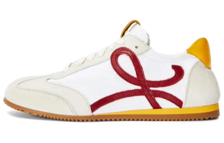 LOEWE Ballet Runner Low top Casual Shoes Men's White Orange