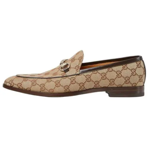 GUCCI Horsebit Loafers Men's Brown