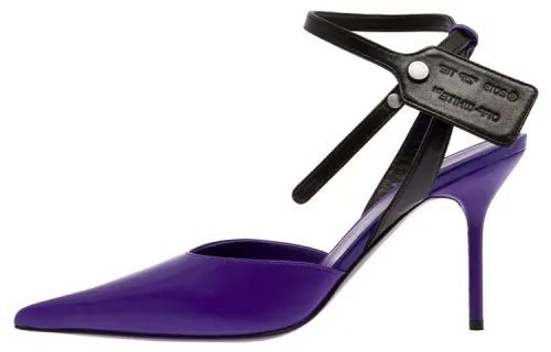 OFF WHITE Fashion Slim Heel High Heels 9cm Women's Purple