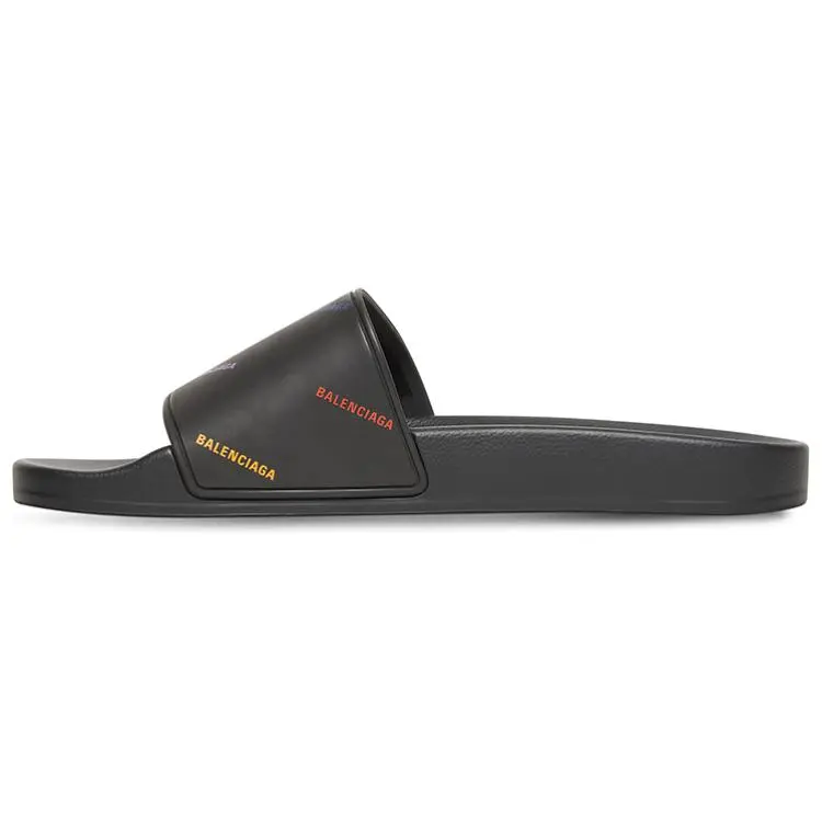 Balenciaga Pool Slide Slippers Women's Black