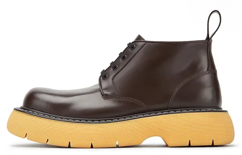 Bottega Veneta The Bounce Swell Ankle Boot Brown