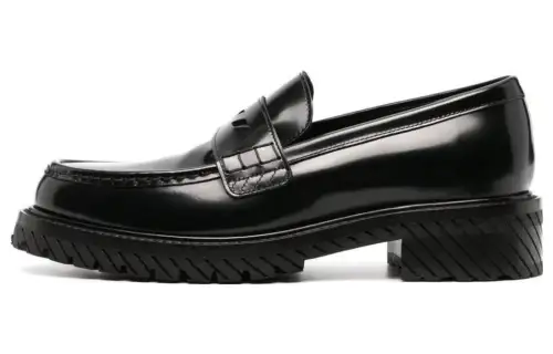 OFF WHITE Chunky sole Leather Loafers