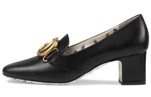 GUCCI Block Heel High Heels Women's Black