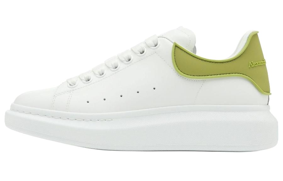 Мужские кеды Alexander McQueen Oversized Sneaker (бело-зеленые)
