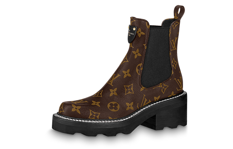 Женские ботинки Louis Vuitton LOUIS VUITTON Beaubourg (коричневые)