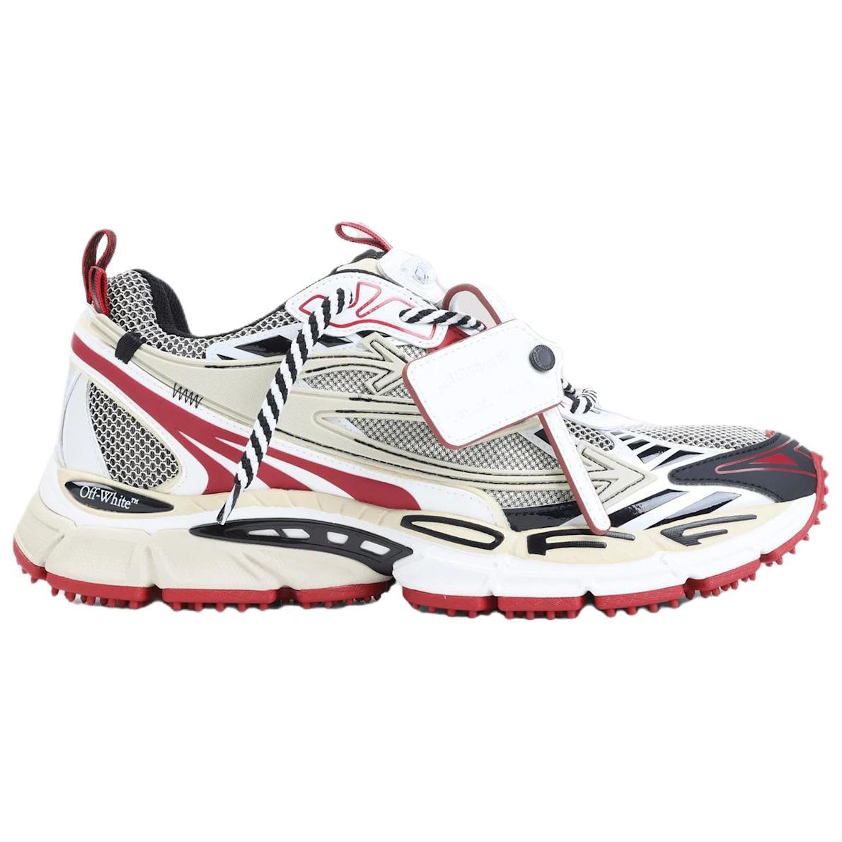 Мужские кроссовки OFF-WHITE Be Right Back (бело-красные) — фото 2