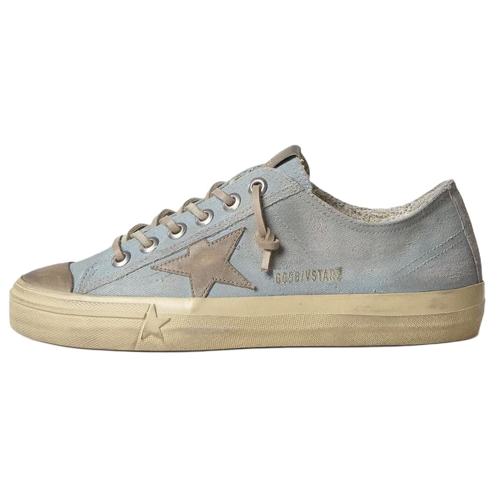 Женские кеды Golden Goose V-Star 2 (голубые)