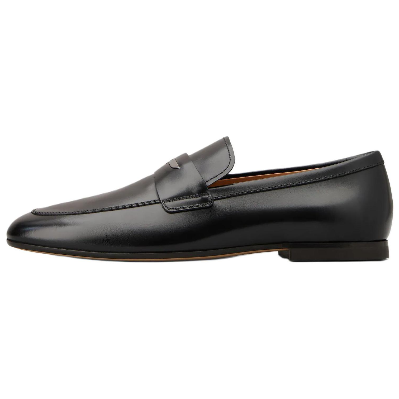 TOD'S Logo Plaque Round Toe Loafers