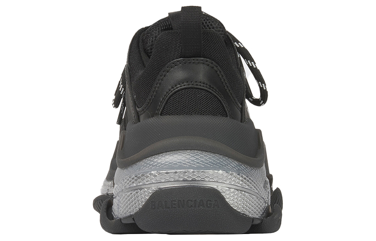 Balenciaga Triple S Clear Sole Black Ivory Women's