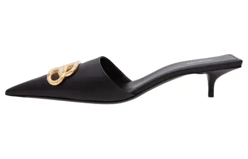 Balenciaga Closed Toe Slippers Women's Black
