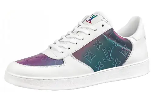LOUIS VUITTON Rivoli Sneakers 'White With Shell Shine Monogram'