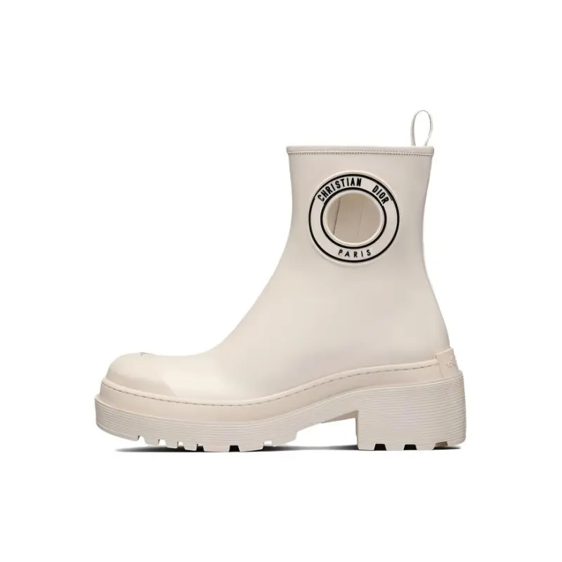 DIOR Symbol Cow Leather Ankle Boots Women's