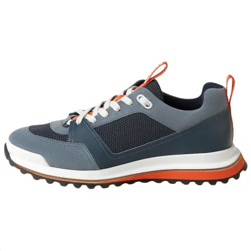 HERMES Leader Low top Casual Shoes 4.1cm Men's Blue