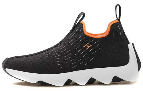 HERMES Eclair Fabric Low top Casual Shoes Women's Black