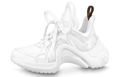 LOUIS VUITTON Archlight Cow Leather Low top Sports Casual Shoes Women's White
