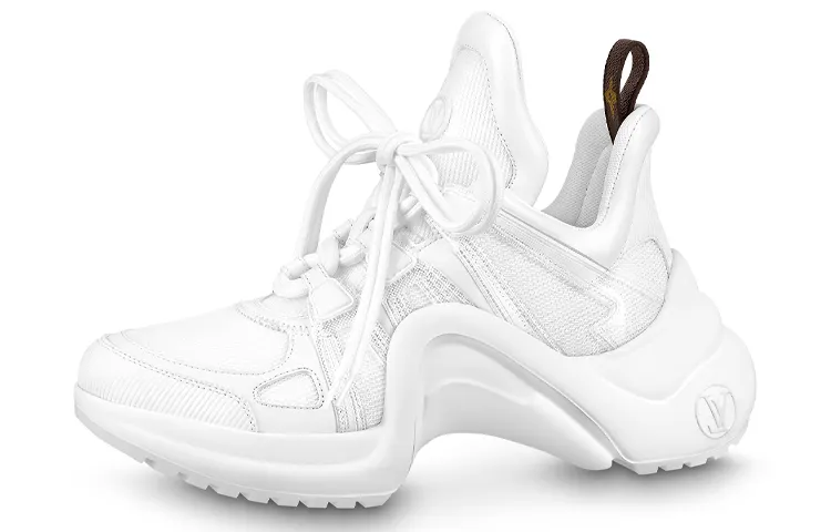 LOUIS VUITTON Archlight Cow Leather Low top Sports Casual Shoes Women's White