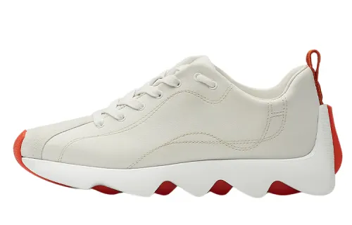 HERMES Leather Cushioning Low top Casual Shoes Women's White
