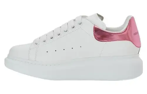 Alexander McQueen Oversized Sneaker 'White Pink Metallic' Women's