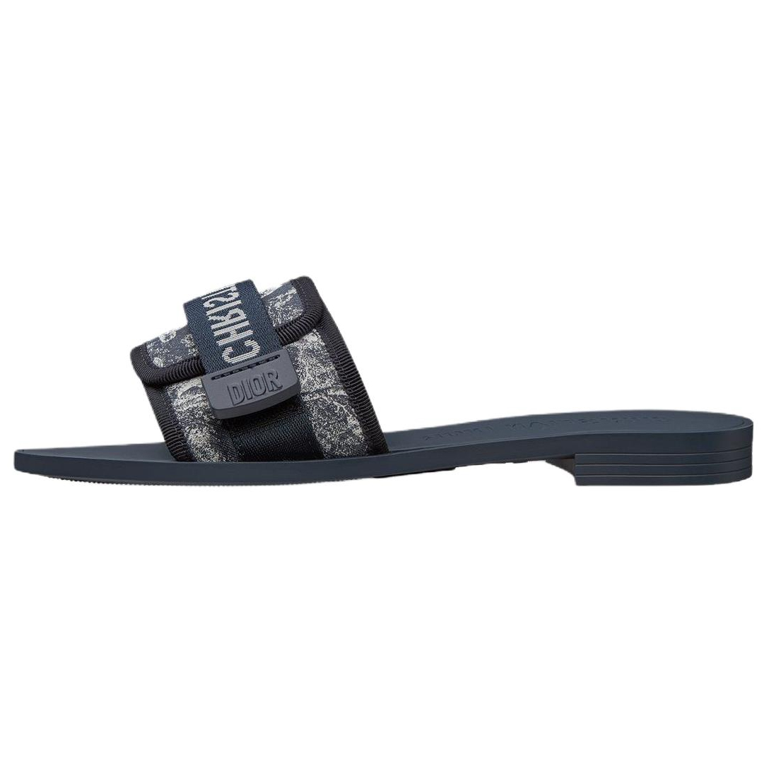 DIOR Dioriviera Slide Slippers Women's Denim Blue