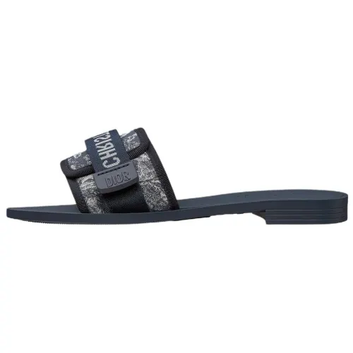 DIOR Dioriviera Slide Slippers Women's Denim Blue