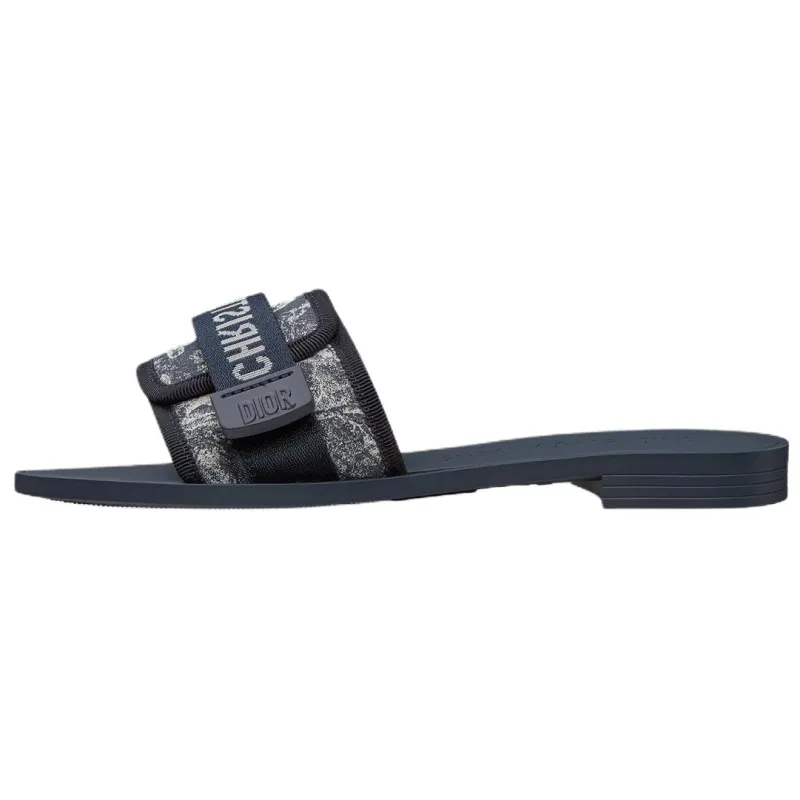 DIOR Dioriviera Slide Slippers Women's Denim Blue