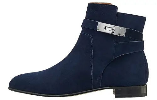 HERMES Neo Ankle Length Boots Women's Blue