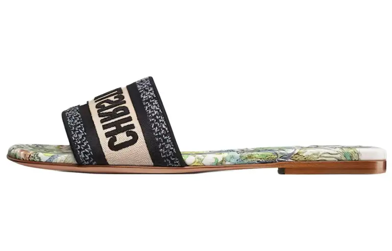 DIOR Dway Slide Slippers Women's Black