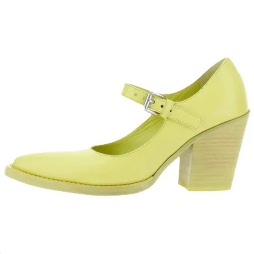 PRADA Chunky Heel Mary Jane Shoes 9cm Women's Green