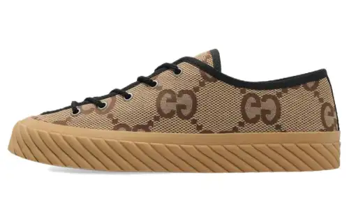 GUCCI Tortuga GG Low top Stylish Skateboarding Shoes Women's Ebony