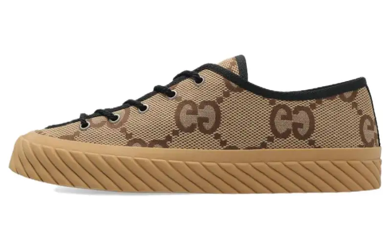 GUCCI Tortuga GG Low top Stylish Skateboarding Shoes Women's Ebony