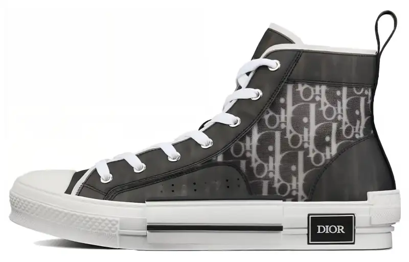DIOR B23 High Black White Oblique