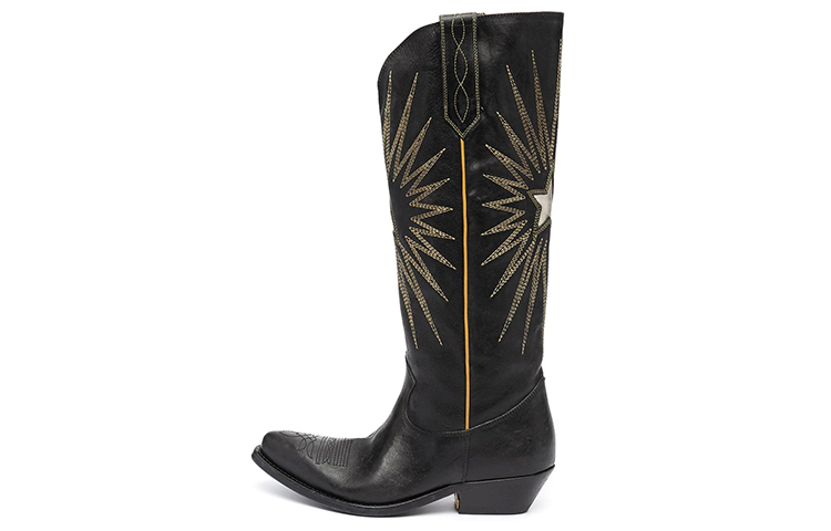 Женские сапоги Golden Goose Wish Star (черные)