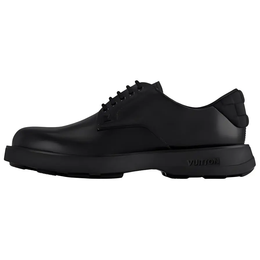 LOUIS VUITTON BASTILLE Cow Leather Casual Shoes Men's Black