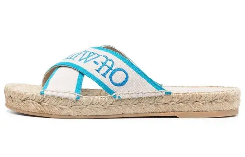OFF WHITE Bookish Criss Cross Espadrille Women's