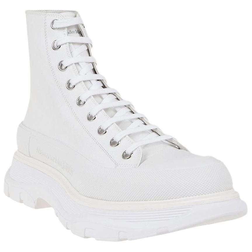 Мужские ботинки Alexander McQueen Tread Slick (белые) — фото 2