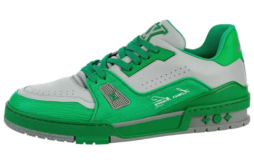 LOUIS VUITTON Trainer Sneakers 'Green Grey'