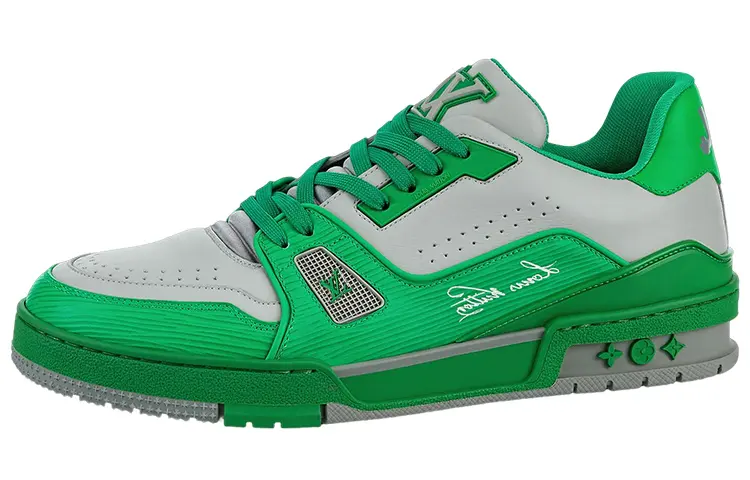 LOUIS VUITTON Trainer Sneakers 'Green Grey'