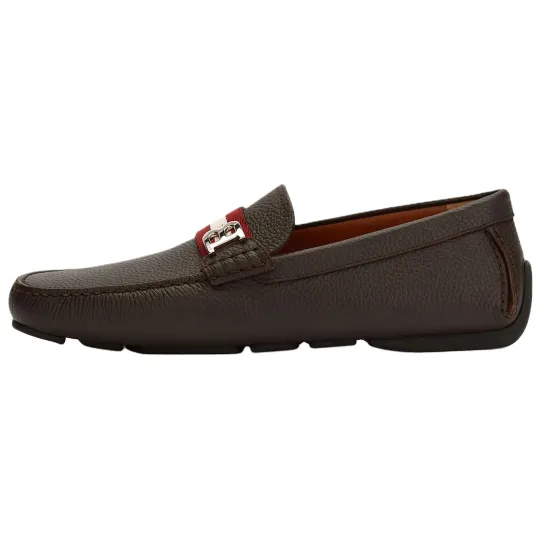 BALLY Cow Leather Casual Shoes Men's Brown