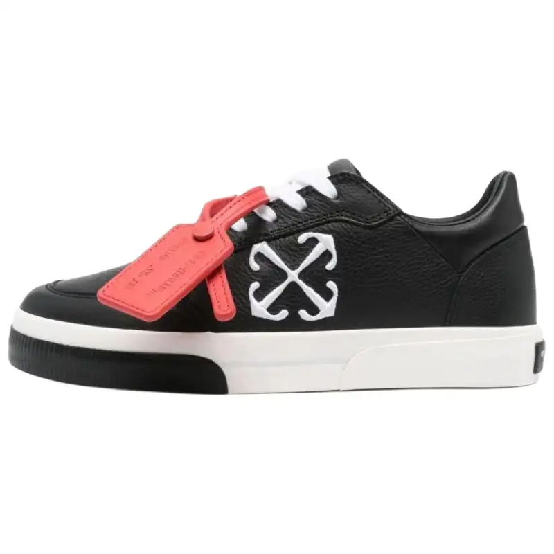 OFF WHITE New Low Vulcanized Black White Women's