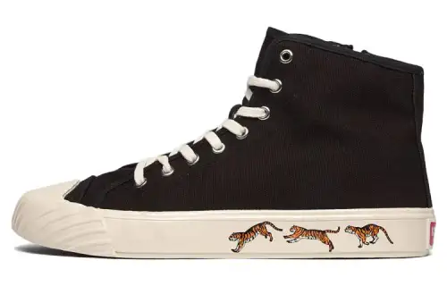 KENZO Tiger-print High-top Sneakers