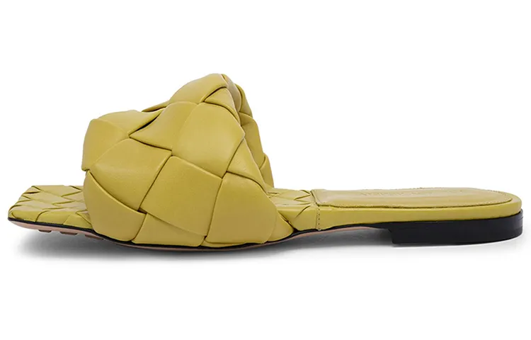 Bottega Veneta Lido Slide Slippers Women's Green