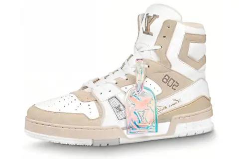 LOUIS VUITTON Trainer Sneaker White Iridescent