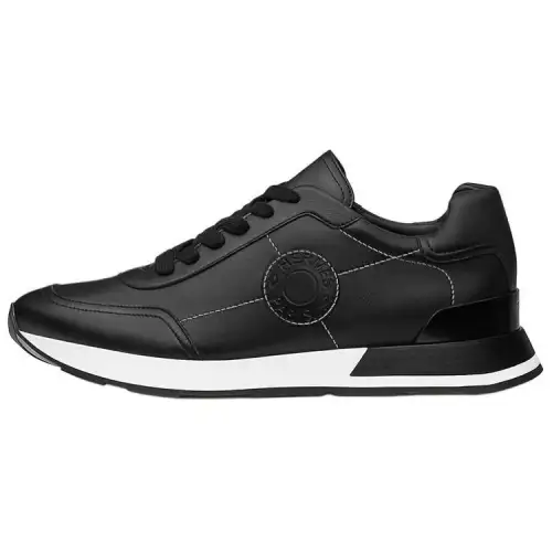 HERMES Drive Low top Casual Shoes Men's Black