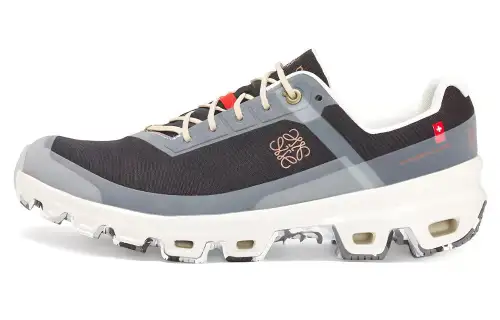 On x LOEWE Fabric Lace Up Cushioning Low top Sports Casual Shoes Women's Black